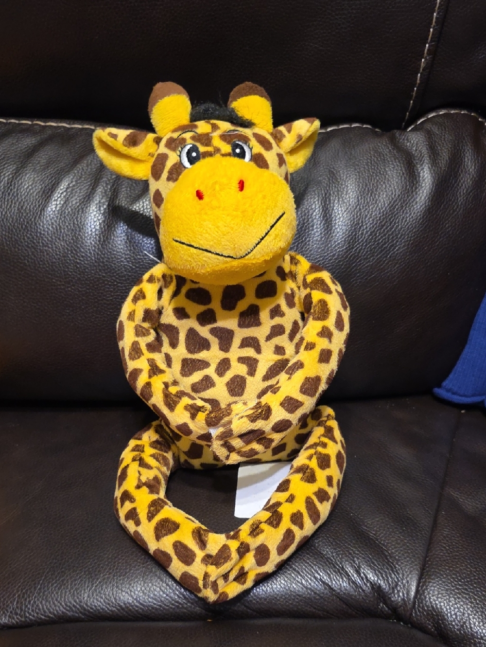Plush Giraffe Hugger Stuffie Wraps Around With Velcro Embroidered Eyes